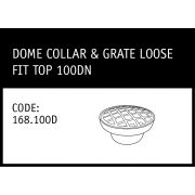 Marley Solvent Joint Dome Collar & Grate 100DN - 168.100D